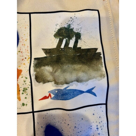 SALVATORE Ferragamo Fatti A Mano Canvas Museum Totebag Collab W/Mimmo Paladino - Picture 11 of 15